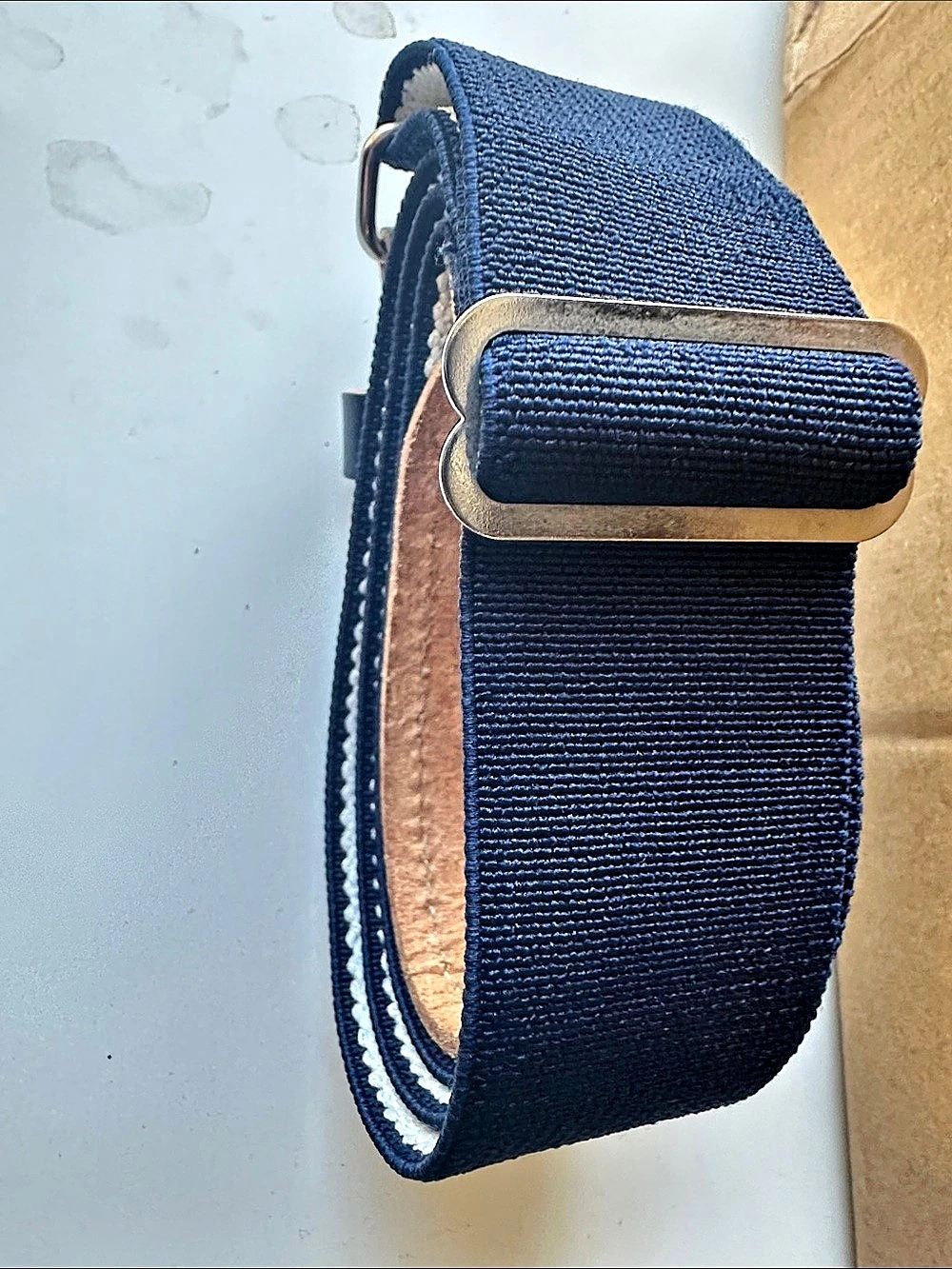 Baseball Woven Belt in Blue